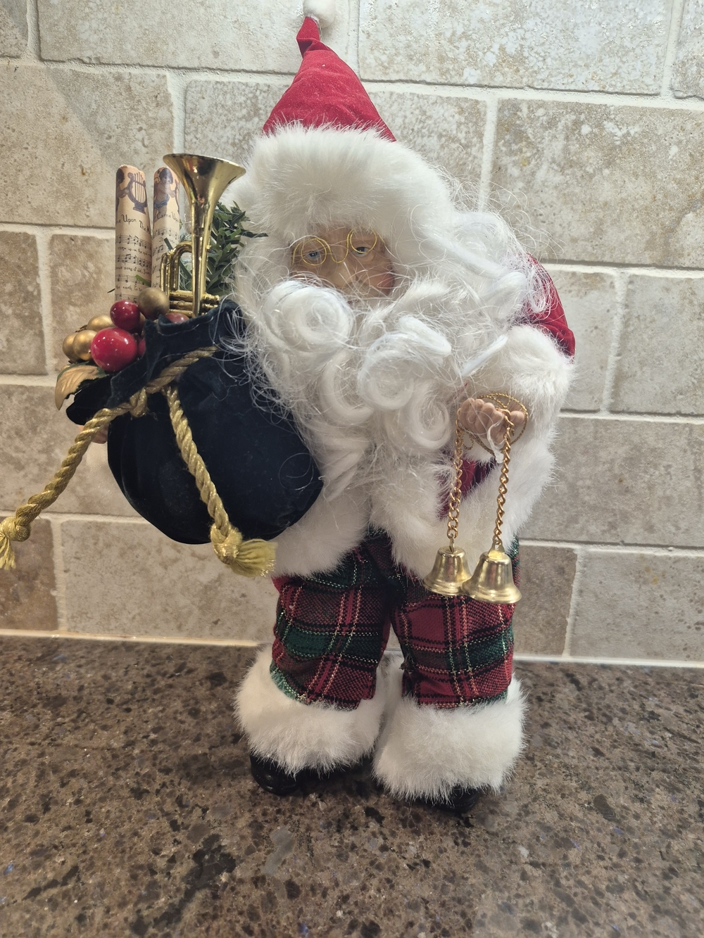 Santa Claus Sitting Christmas Decoration Holiday Decor
